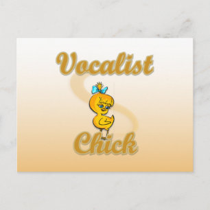 Vocalist Chick Postcard