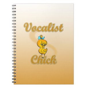 Vocalist Chick Spiral Notebook