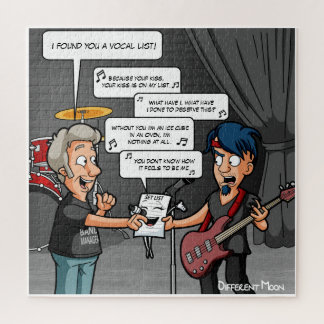 Vocalist Music Humour Funny Pun Jigsaw Puzzle