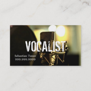 Vocalist, Singer, Performer Business Card