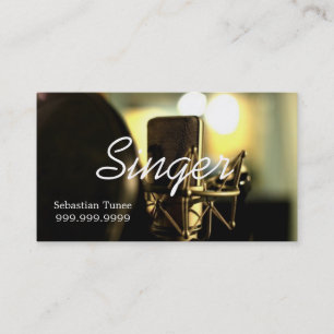 Vocalist, Singer, Performer Business Card