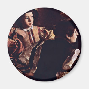 Vocation Of St. Matthew, Detail By Michelangelo Magnet