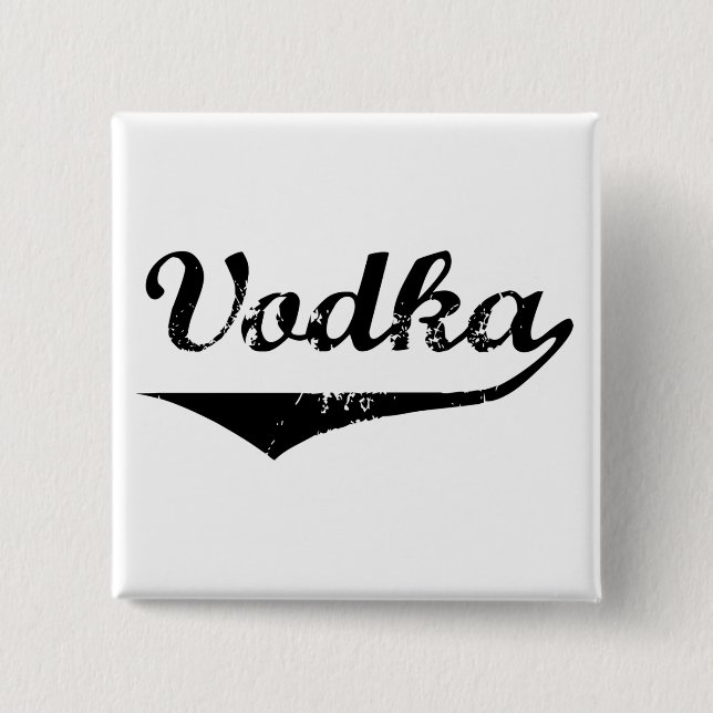 Vodka 15 Cm Square Badge (Front)
