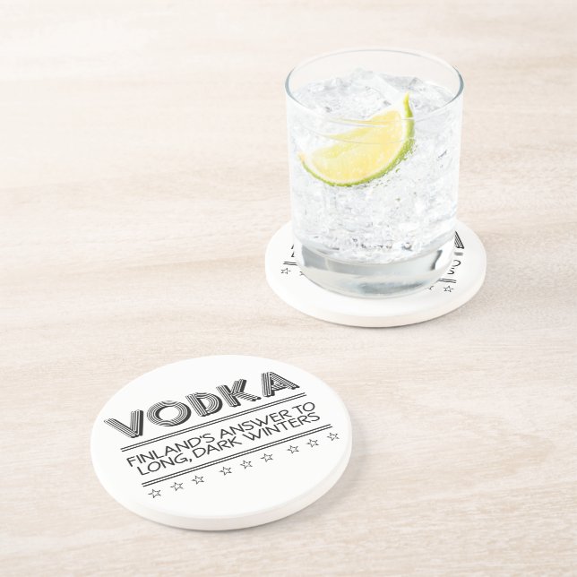 VODKA custom colour coaster (Side)