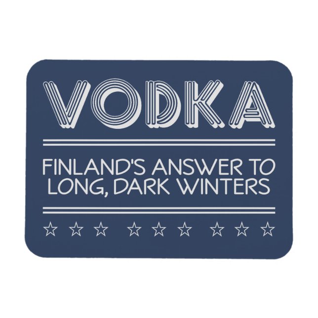 VODKA custom colour magnet (Horizontal)