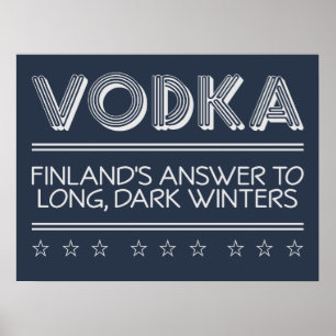 VODKA custom colour poster