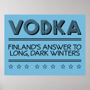 VODKA custom colour poster