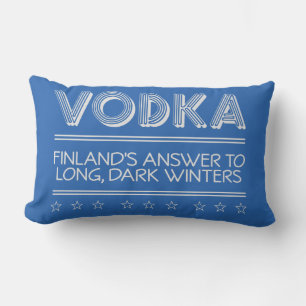 VODKA custom colour throw pillow