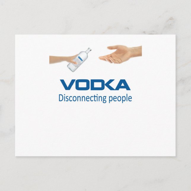 Vodka - Disconnecting people Postcard (Front)