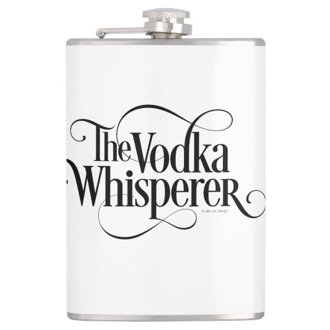 Vodka Whisperer Hip Flask (Front)