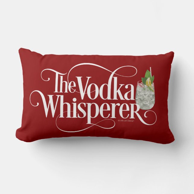 Vodka Whisperer Lumbar Pillow (Front)