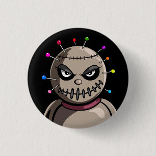 Vodoo Puppe 3 Cm Round Badge