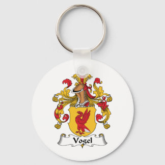 Vogel Family Crest Key Ring