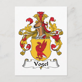 Vogel Family Crest Postcard