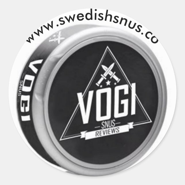 Vogi Snus Sticker (Front)