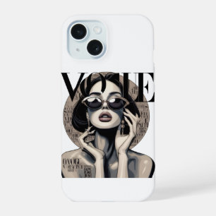 Vogue Aesthetic Girl iPhone Case Luxury Fashion