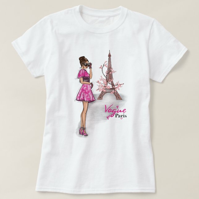 Vogue Paris Style T-Shirt (Design Front)