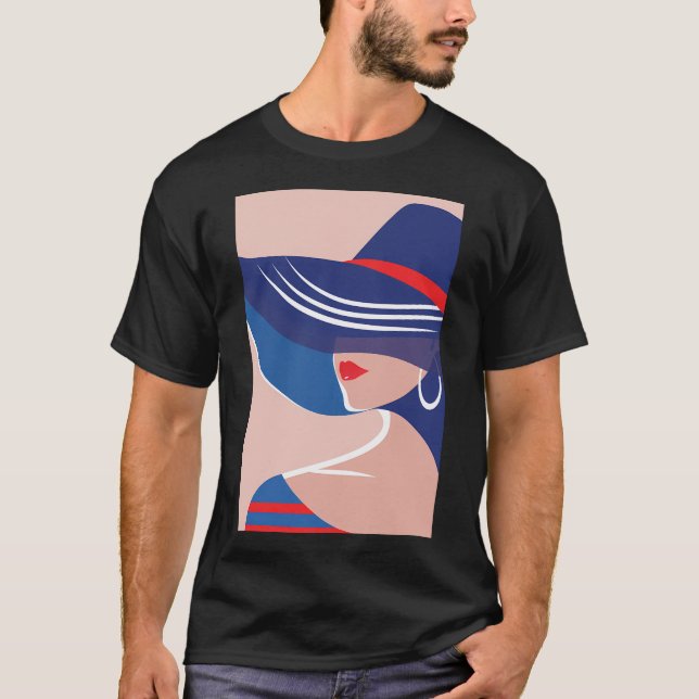 Vogue  Poster Vogue Girl Vogue Vintage T-Shirt (Front)