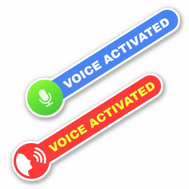Voice Activated Stickers for Dispenser Machine (Front)