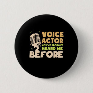 Voice Actor 6 Cm Round Badge
