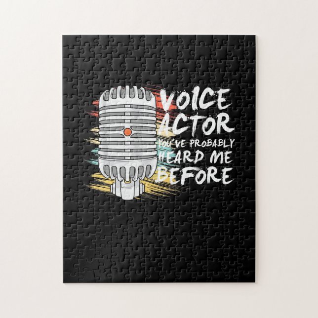 Voice Actor Before Jigsaw Puzzle (Vertical)