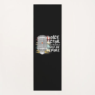Voice Actor Before Yoga Mat