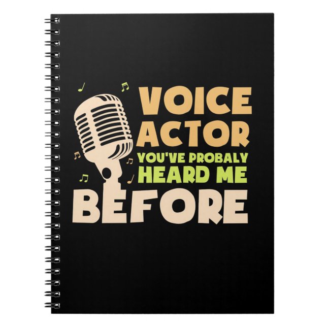 Voice Actor Notebook (Front)