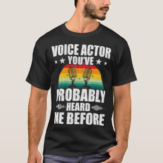 Voice Actor Vintage Actor Actress christmas  T-Shirt