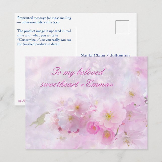 Voice Card — Romance (Front/Back)