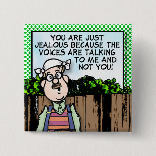 Voices 15 Cm Square Badge
