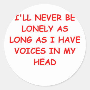 voices classic round sticker