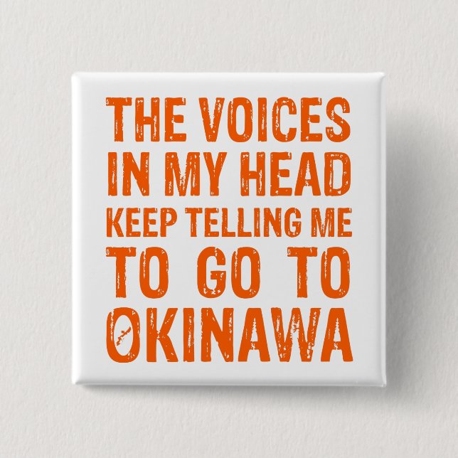 Voices In My Head Button (Front)