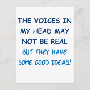 Voices in My Head Postcard