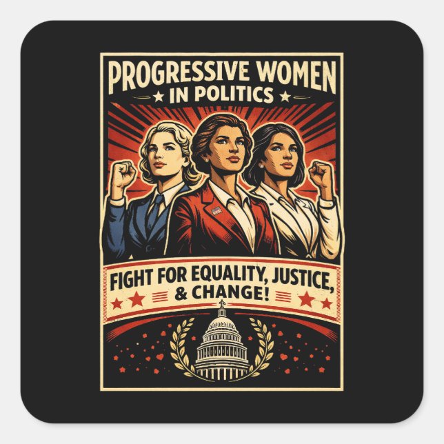 Voices of Change Square Sticker (Front)