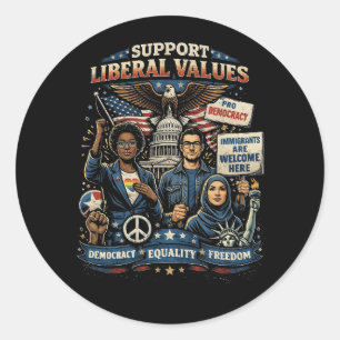 Voices of Freedom Classic Round Sticker