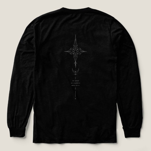Void Folklore Celestial Gothic Graphic Tri-Blend Shirt (Design Back)