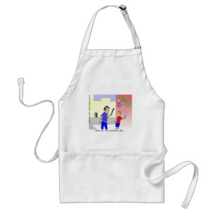 Void Graffiti Funny Police Cartoon Gifts & Tees Standard Apron