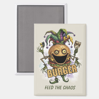 Void Jester Friend Burger Magnet