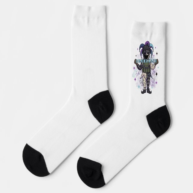 Void Jester Friend Commander Socks (Left)