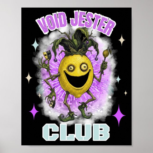 Void Jester Friend Lemon Dark Poster (Front)