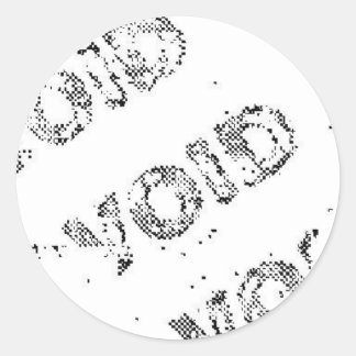 void_static classic round sticker