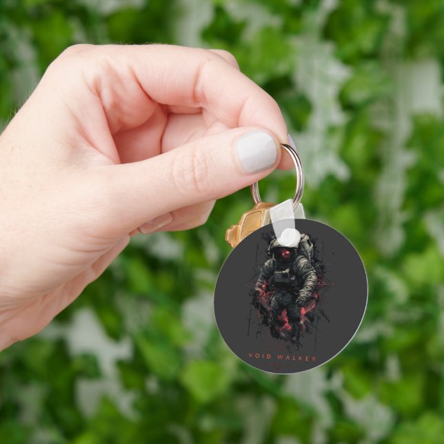 Void Walker Astronaut Heavy Metal Key Ring (Hand)