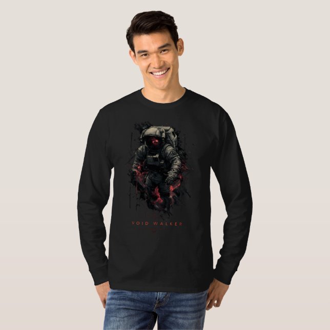 Void Walker Astronaut Sci-Fi Long Sleeve Shirt (Front Full)