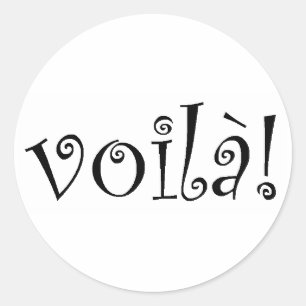 Voila Classic Round Sticker