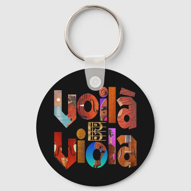 Voilà Viola! Key Ring (Front)