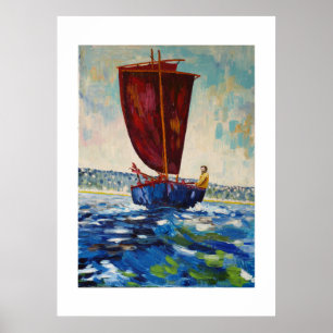 voilier traditionnel au large de l'Ecosse Poster