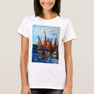 Voiliers au port a bainet 2009 T-Shirt