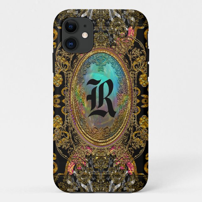Voitbanne Beautiful Unique Romantic Monogram Case-Mate iPhone Case (Back)