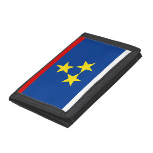 Vojvodina flag Serbia country province symbol Trifold Wallet