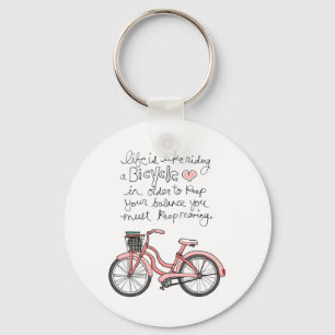 vol25 life is like riding a bicycle key ring